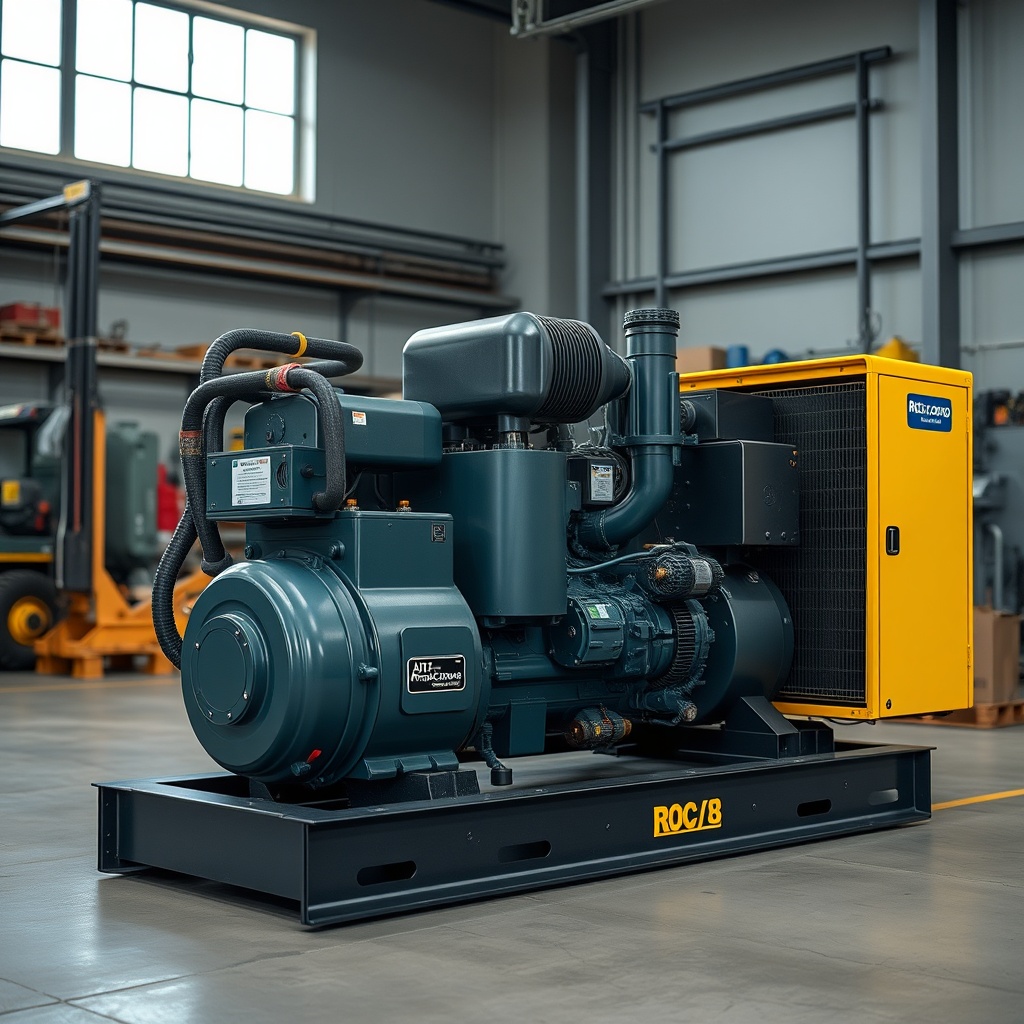 Atlas Copco ROC L8 motor bölümüne yakın çekim